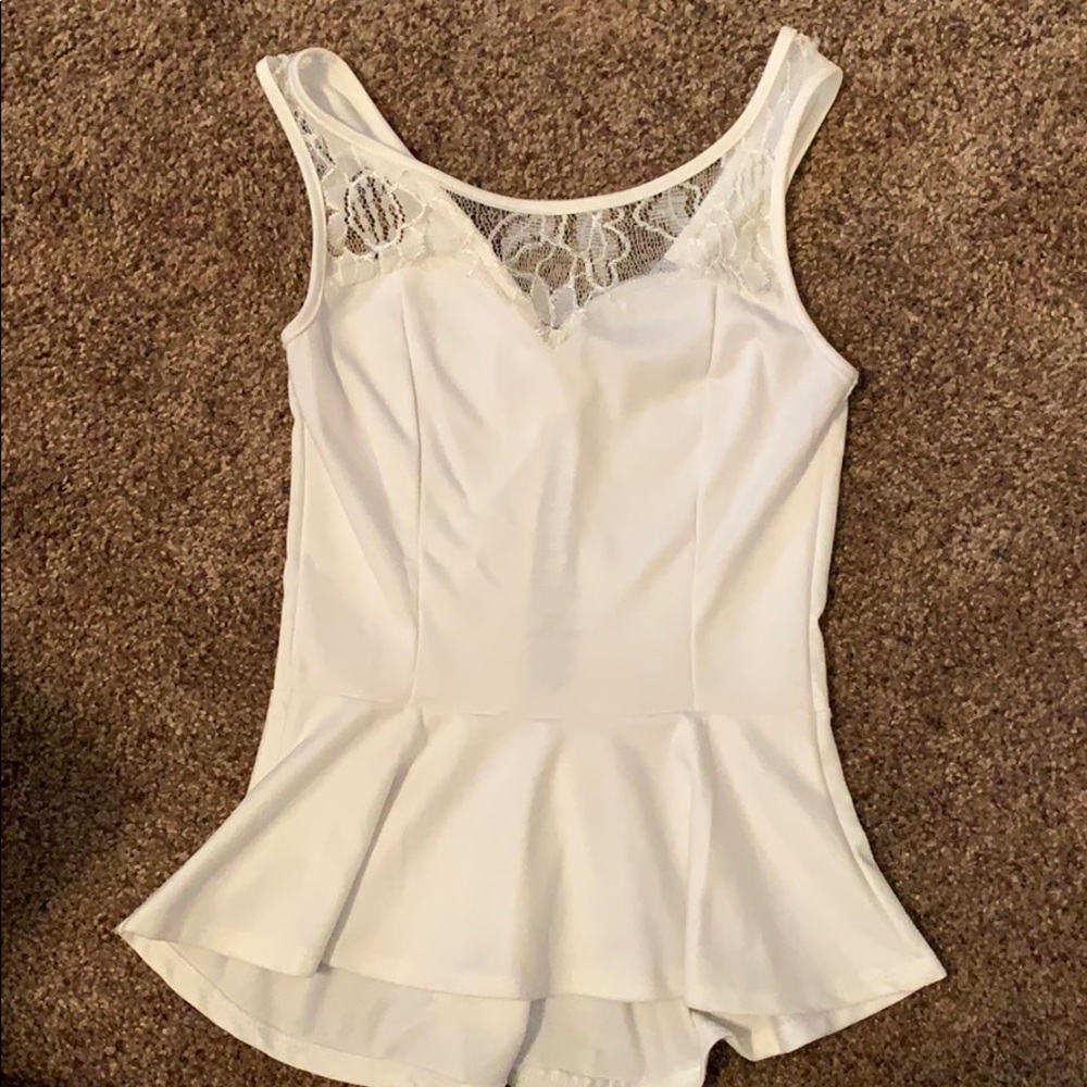 Charlotte Russe Peplum Top Medium